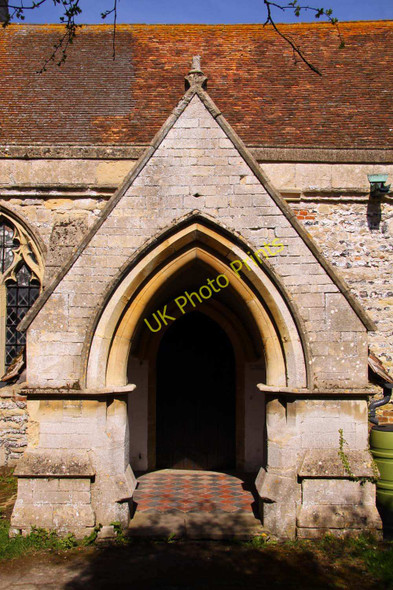 Photo 6"x4" The porch of All Saints North Moreton c2011