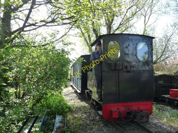 Photo 6"x4" Train at Willowtree Halt Becconsall c2011
