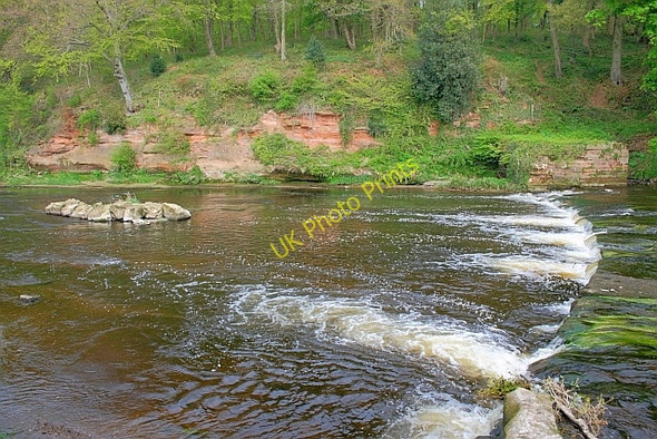 Photo 6"x4" Weir, River Tees Girsby\/NZ3508 c2011