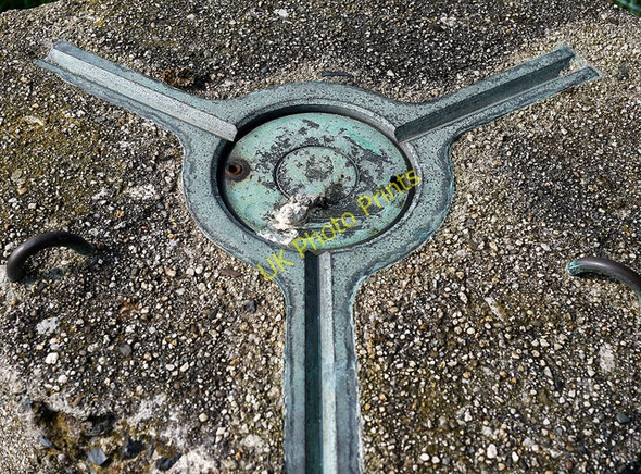 Photo 6"x4" Spider, Ballycultra Triangulation Pillar Cultra c2011