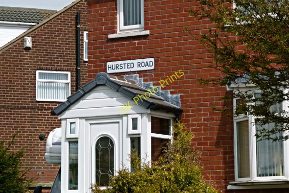 Photo 6"x4" Hursted Road sign Milnrow c2011