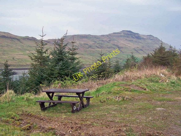 Photo 6"x4" Picnic bench by Loch Aynort Eynort c2011