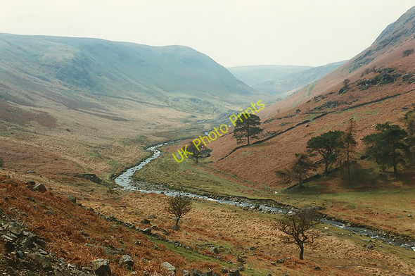 Photo 6"x4" Looking up the Rhiwnant valley Rhiwnant\/SN8961 c1996