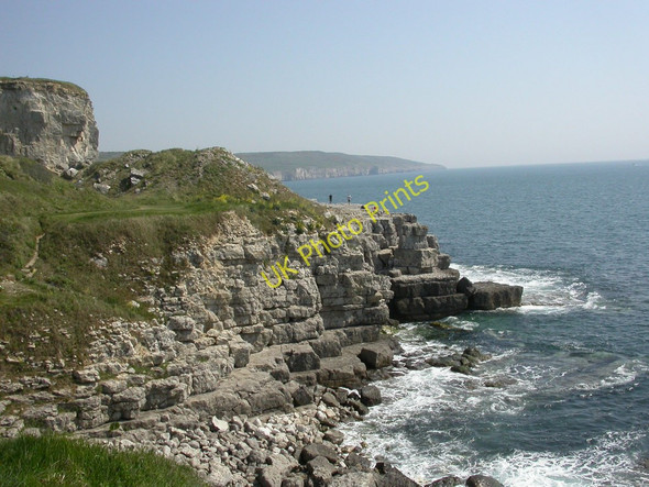 Photo 6"x4" Winspit, ledges Worth Matravers c2011