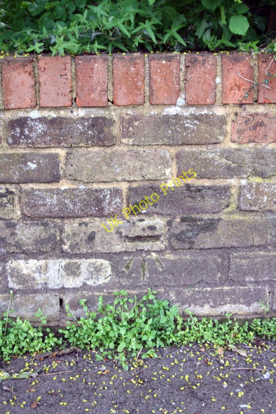 Photo 6"x4" Benchmark on Tilehurst Road wall at junction with Parkside Road Reading c2011