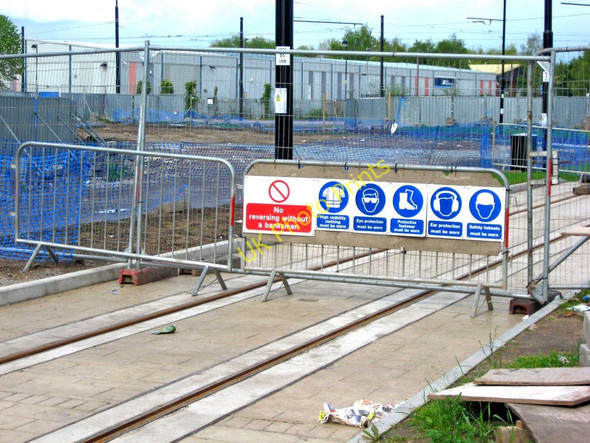 Photo 6"x4" Manchester Metrolink tramway construction on Media City branch, Salford Quays, Salford Salford\/SJ8098 c2010