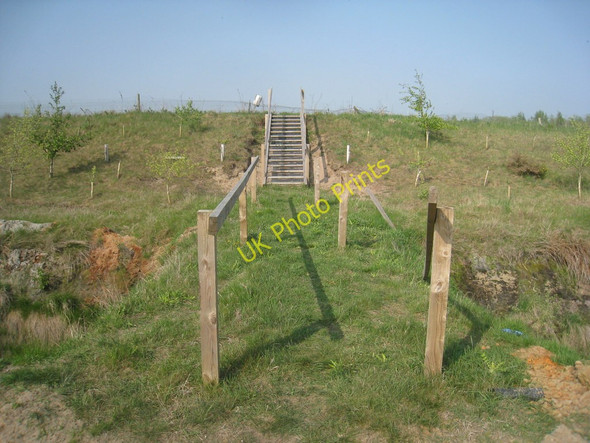 Photo 6"x4" Steps on the footpath from Manton to Brigg Road, Messingham Manton\/SE9302 c2011