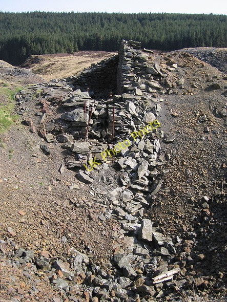 Photo 6"x4" Cyfartha lead mine - shaft and engine house Dylife c2011