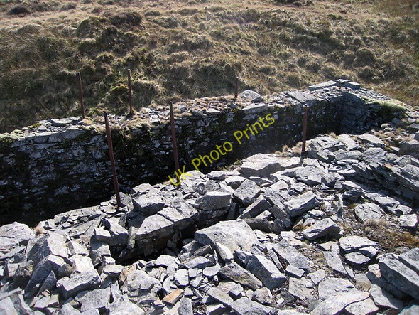 Photo 6"x4" Cyfartha lead mine - wheel pit Dylife c2011