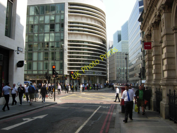 Photo 6"x4" Lombard Street, City of London London c2011