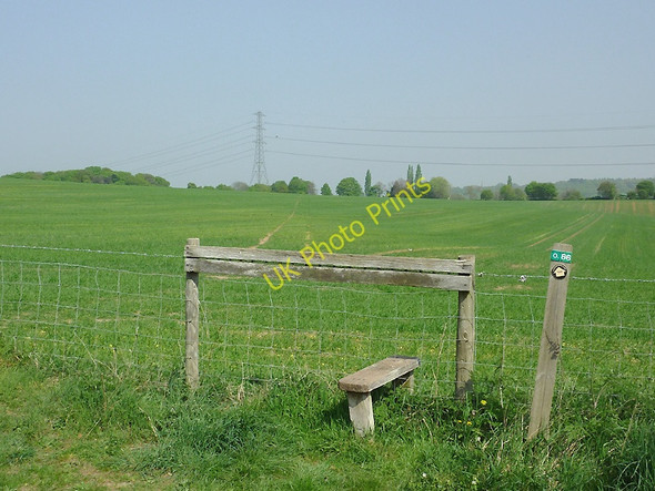 Photo 6"x4" Public footpath and stile near Prestwood, Staffordshire Prestwood\/SO8686 c2011