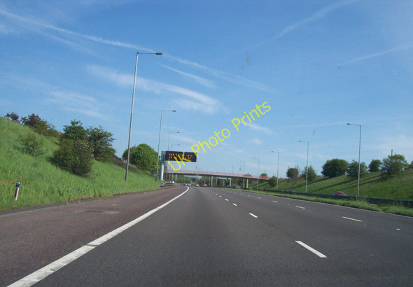 Photo 6"x4" Back Lane crosses the M6 at Charnock Green Bolton Green c2011