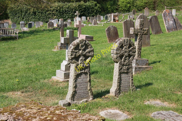 Photo 6"x4" St Mary & All Saints, Dunsfold - Churchyard Dunsfold Green c2011