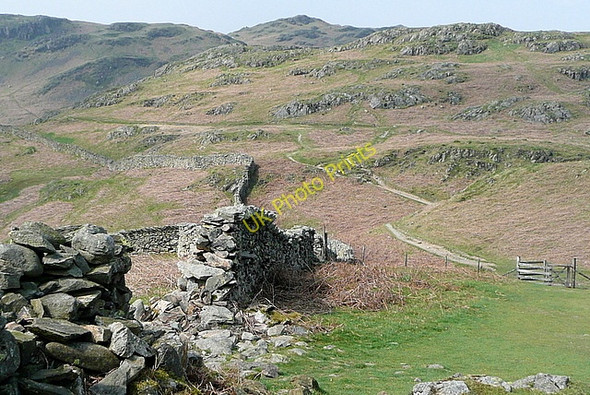 Photo 6"x4" Traversing Loughrigg Ambleside c2011
