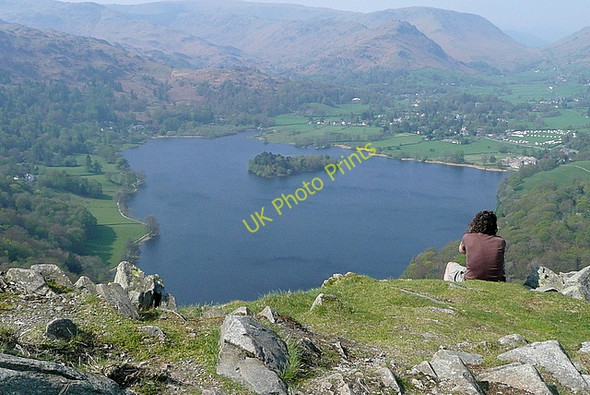 Photo 6"x4" Grasmere from Loughrigg Grasmere\/NY3307 c2011