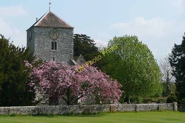 Photo 6"x4" Wootton St. Lawrence church Wootton St Lawrence c2011