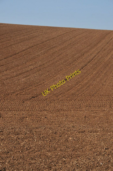 Photo 6"x4" Ploughed field at Kemble Thames Head c2011