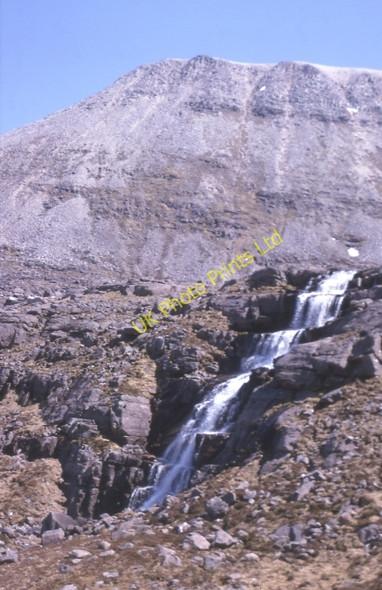 Photo 6"x4" Waterfall at Coire Mhic Fhearchair S\u00e0il Mh\u00f2r\/NG9360 c1994