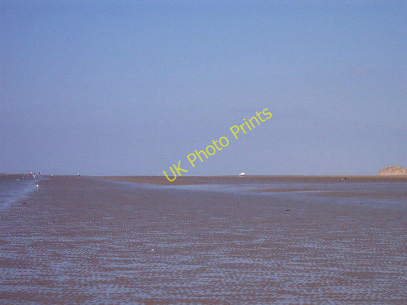 Photo 6"x4" Formby Beach at low tide Formby c2011