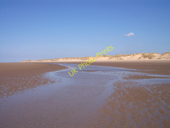 Photo 6"x4" Formby Point sand dunes looking north Formby c2011