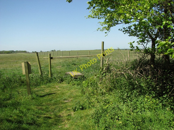 Photo 6"x4" Stile on footpath south of Tinker's Barn, Walberswick Common Southwold c2011