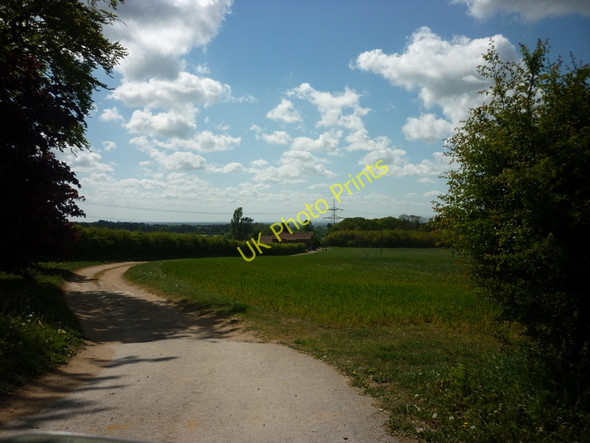 Photo 6"x4" A track to North Lodge from Gaufer Hill (road) Sancton c2011