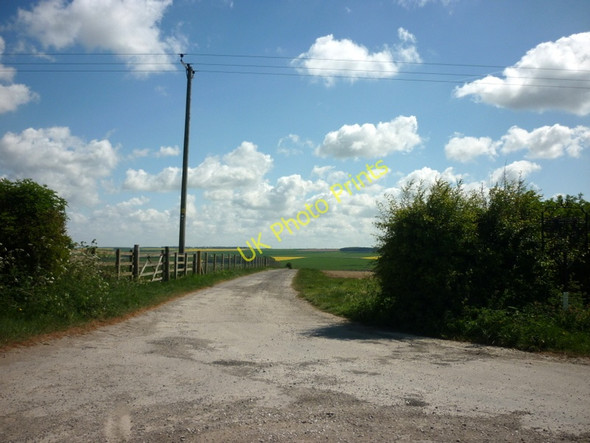 Photo 6"x4" The way to Allotment Farm from Cross Gate (road) Goodmanham c2011