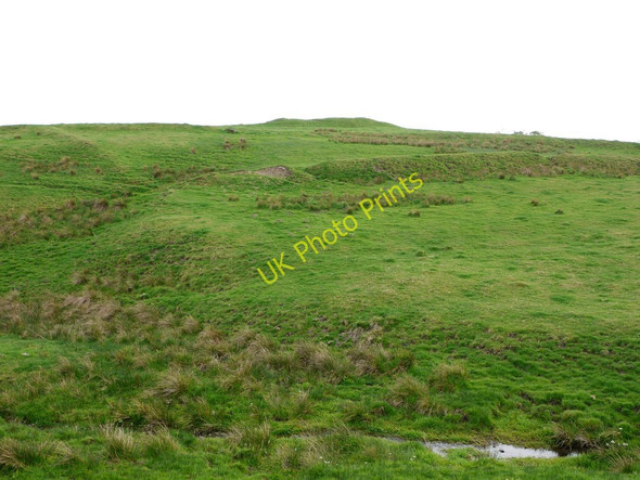 Photo 6"x4" Site of Alnham Castle and deserted medieval village Alnham c2011
