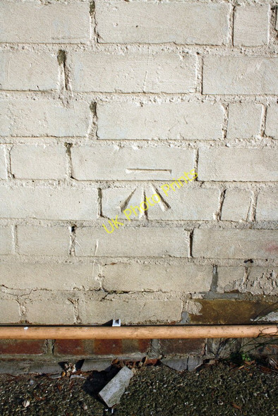 Photo 6"x4" Benchmark on the side of #21 Duggers Lane Braintree c2011