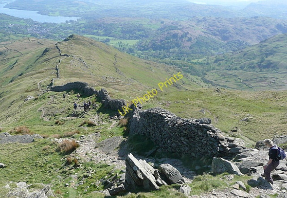 Photo 6"x4" Descent from High Pike Rydal c2011