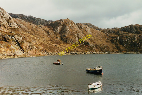 Photo 6"x4" Loch Diabaig south of the pier Lower Diabaig c1995