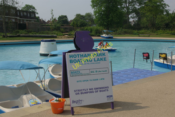 Photo 6"x4" Hotham Park Boating Lake Bognor Regis c2011