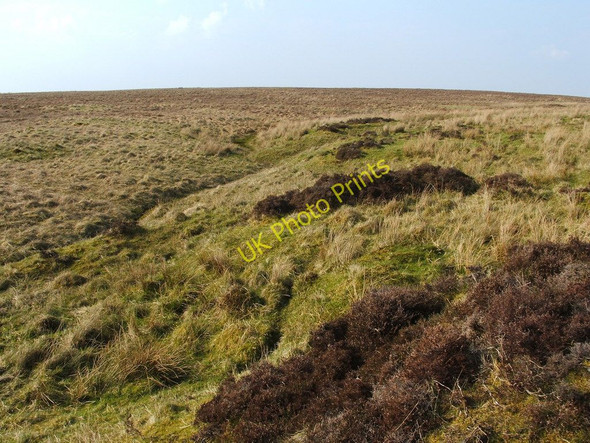 Photo 6"x4" Moorland disturbed by former limestone industry Bonhill c2011