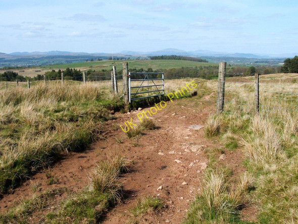Photo 6"x4" Gate on moorland track Craighat c2011