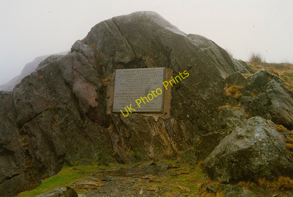 Photo 6"x4" Gladstone Rock and plaque Bethania\/SH6250 c1994
