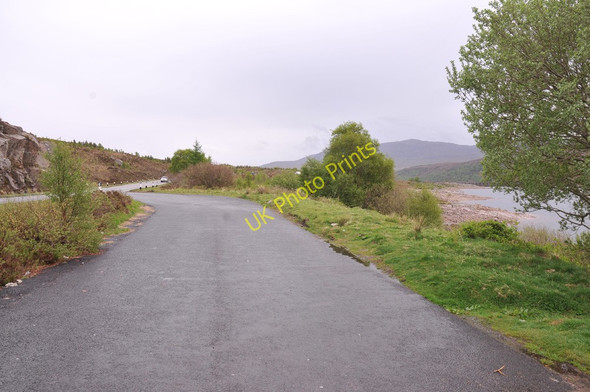 Photo 6"x4" Lay-by on the A87 at Loch Cluanie Creag nam Peathrain c2011