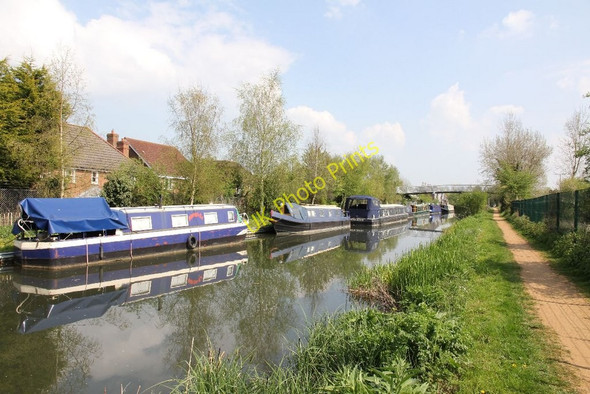 Photo 6"x4" Bridge in the distance Aldermaston Wharf c2011