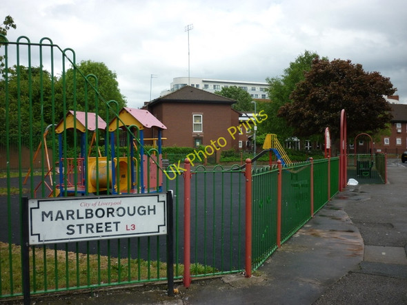 Photo 6"x4" The play area on Marlborough Street, Liverpool 3 Vauxhall\/SJ3491 c2011
