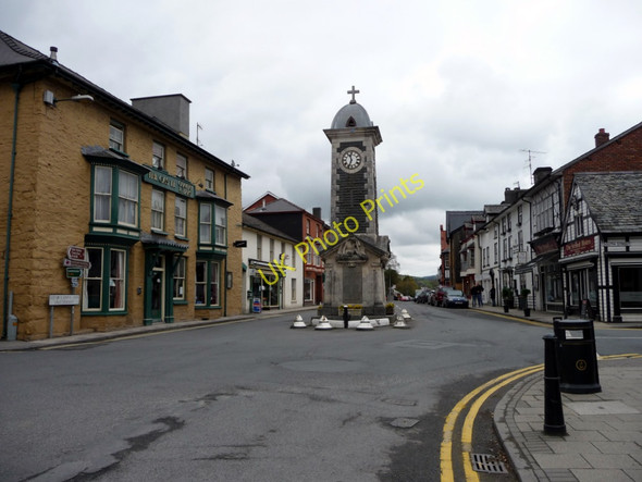 Photo 6"x4" Clock Tower, Rhayader, Mid-Wales Rhayader\/Rhaeadr Gwy c2011