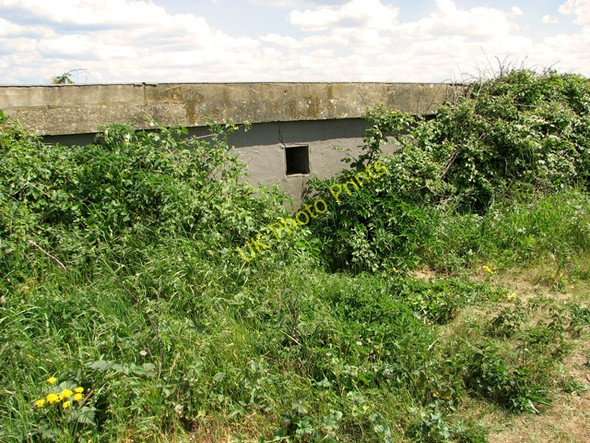 Photo 6"x4" Defence structure by the perimeter fence of Muckleburgh Collection Kelling c2011
