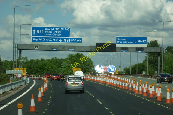 Photo 6"x4" Joining the M60 at junction 12 M62 eastbound Peel Green c2011