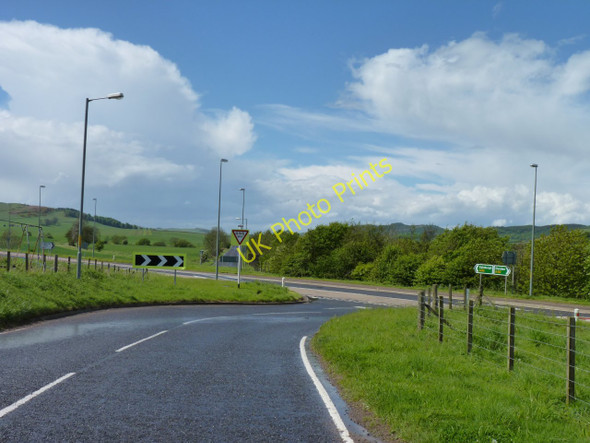 Photo 6"x4" Joggled crossroads Parbroath c2011