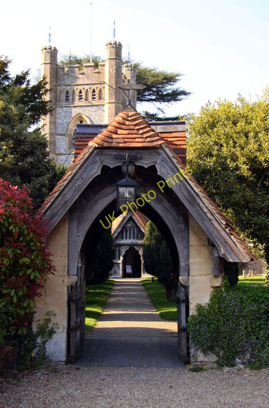 Photo 6"x4" The lychgate at St Mary the Virgin church Hambleden c2011