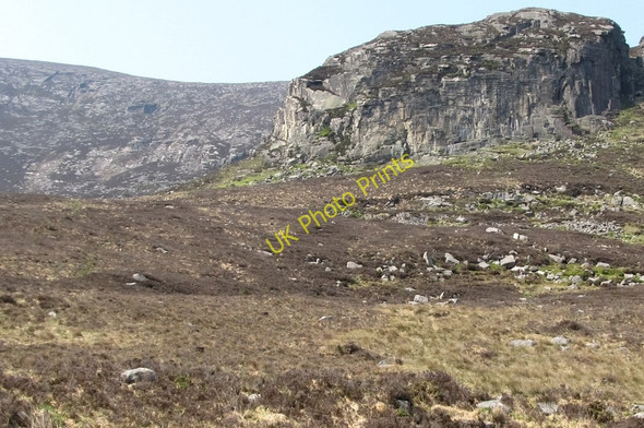 Photo 6"x4" The crags of the Lower Cove Mountain Annalong c2011