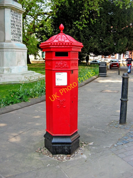 Photo 6"x4" Replica Victorian Penfold postbox, College Street, Worcester Worcester c2011