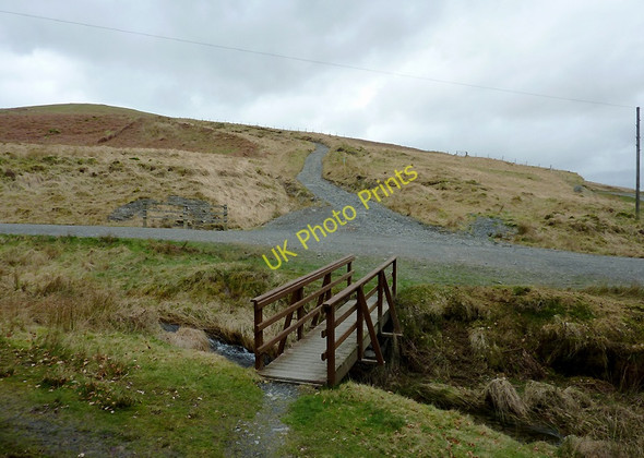 Photo 6"x4" Footbridge across Nant y Brithdir, Ceredigion Soar y Mynydd c2011