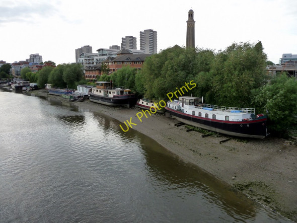 Photo 6"x4" River Thames from Kew Bridge Brentford c2011 P1