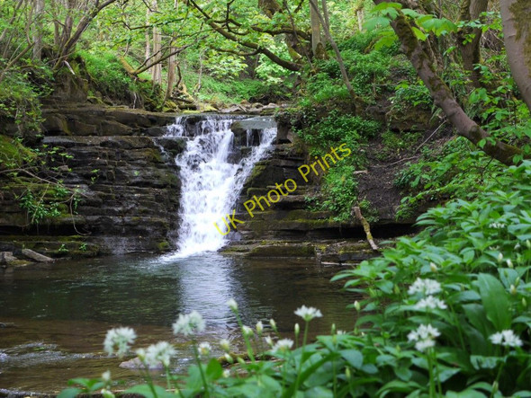 Photo 6"x4" Waterfall north of High Mill Westgate\/NY9038 c2011