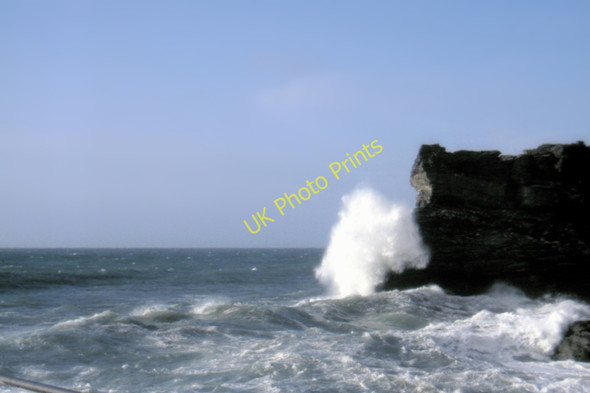 Photo 6"x4" Portreath Horse Rock - 1987 Portreath c1987