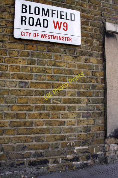 Photo 6"x4" Benchmark on Junction House, Blomfield Road Paddington\/TQ2681 c2011